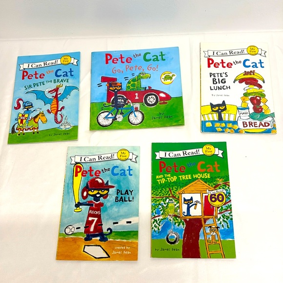 I can Read Pete the Cat Children's Book Set 5 count Pete the Cat. - Picture 1 of 7